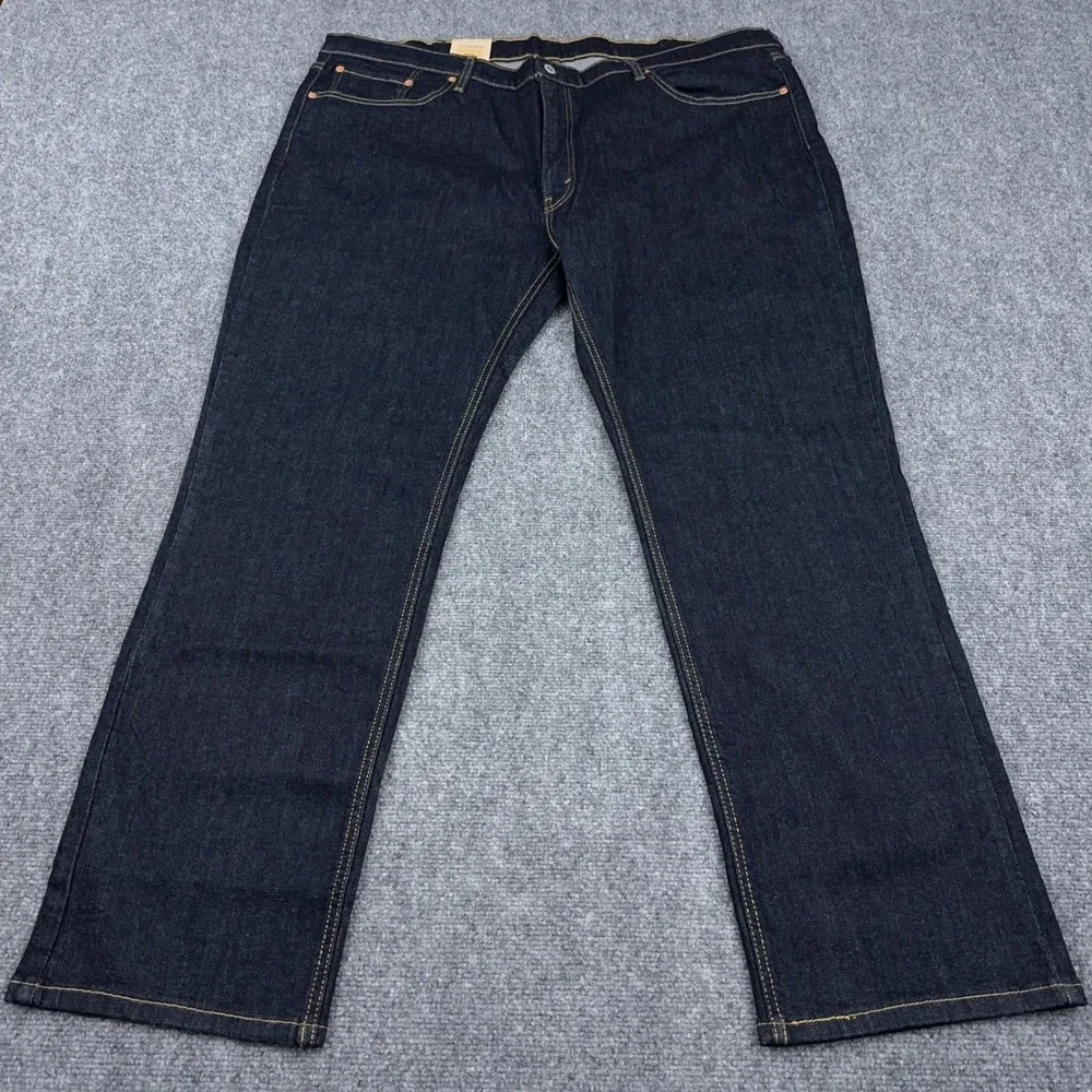 NEW Levi's 541 Athletic Taper Jeans Mens 46x34 Dark Indigo Wash Stretch Denim